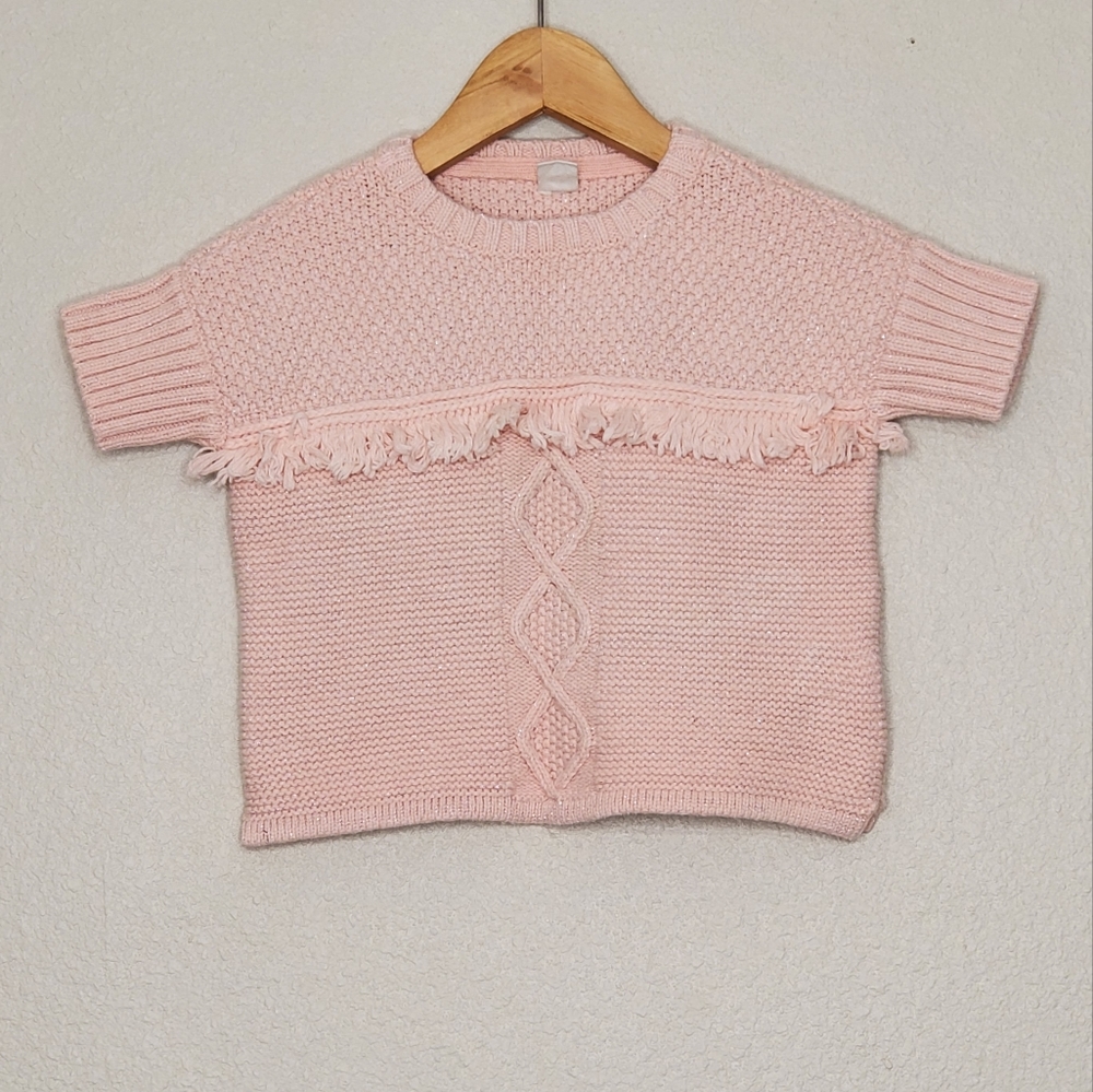 babyGap Toldder Girls Crewneck Cable-Knit Sweater